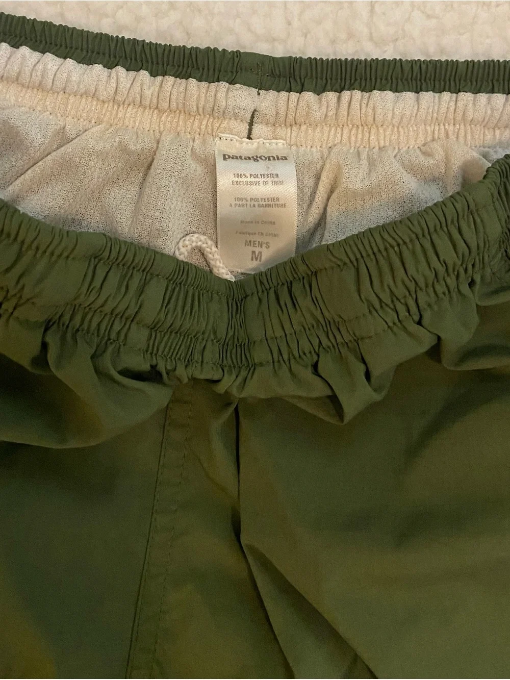 Patagonia Ultra Shorts Mens M Olive Lightweight Hiking Swim Trunks Outdoor Lined